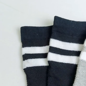 Kids Corner High Quality Cotton 3 Pairs Socks Plain and Stripe Print Design for Kids Boys and Girls 1-12 Years Old
