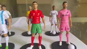 Bandai | 2026 New Football Star Ronaldo Messi Mbappe Model Dolls Cartoon Cute Action Figure Car Accessories Football Fans Gifts