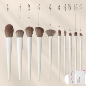 MONLEYTA | Bộ chải trang điểm mềm mại Bộ chải phấn má hồng Cheekbone Highlighter Nose Shadow Chải tán bột nền Chải tán bột mắt