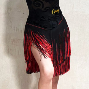 conny | Latin Dance Costume Cheongsam Fringe Skirt