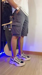 Celana Pendek Pria Cowok Dewasa Pinggang Karet Kolor Cargo Pants