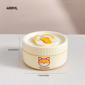 WORTHBUY Thermal Lunch Box For Kids Student Stackable Leak-proof 304 Stainless Steel Double-layer Food Container Microwave Safe