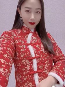 Áo Khoác Cotton Họa Tiết Hoa Nhỏ Phong Cách Dân Tộc Mới Thoải Mái Đa Năng Trang Phục Công Sở Mùa Đông 2023 Áo Khoác Ngoài Thường Ngày