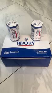 Adoxy เอโดซี่ เพิ่มออกซิเจน ช่วยซ่อมแซมเชลล์ที่สึกหรอ สร้างเชลล์ใหม่ จำนวน2ขวด หมดอายุ17/2/27 ของแท้100% จัดส่งเร็ว