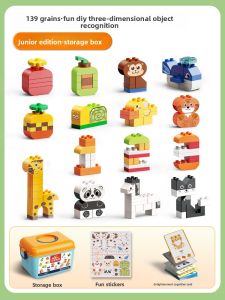 FEELO | Educational Building Blocks for Children 3-6 Years Old Large Pieces Animal Shapes
