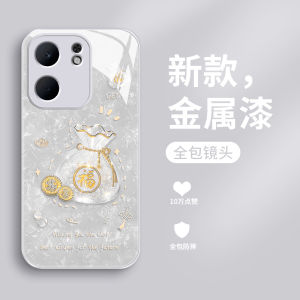 Fashionable Luxury Liquid Glass Phone Case for OPPOA5X Full Cover Five-Lens Anti-Fall Womens Style Creative Protective Shell