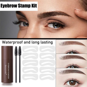 Eyebrow Hairline Powder Kits Eyebrow Stamp Shaping Makeup Long Lasting Waterproof Brow Powder Natural Eyebrow Stick Hair Line Contour Corrector
