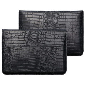 Crocodile Leather Flip Case Bag Laptop Sleeve for Macbook Air 13 14 15 16 Inch M5 M4 M3 M2 Chip Mac Book Pro Cover Accessories
