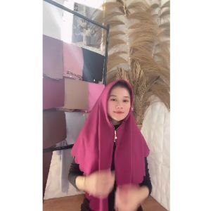 jilbab instan zipper wolpeach/hijab resleting ziper terbaru/jilbab releting/hijab terbaru