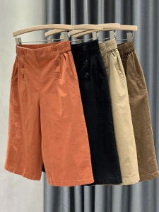 QIAOXIZI | Summer Lightweight Cotton Shorts for Women High Waist Slimming Casual Loose