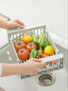 CAROTE | Retractable Kitchen Sink Dish Drainer Rack