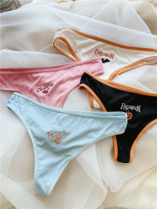 เซ็กซี่ เอวต่ํา กางเกงในจีสตริง กางเกงชั้นในหญิง สําหรับผู้หญิงกางเกงยืดที่มองไม่เห็นหลากสีขนาดใหญ่สีลูกกวาด กางเกงขาสั้น ระบายอากาศได้ดี ชุดชั้นในสบาย