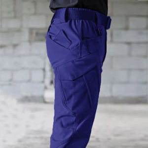 Men's Military Spring & Autumn Tactical Cargo Elastic Pants