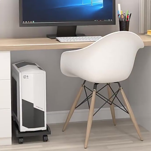 2 Layers CPU Stand Heavy Duty Holder Storage Base Rack Mobile Desktop Computer Tower Stand