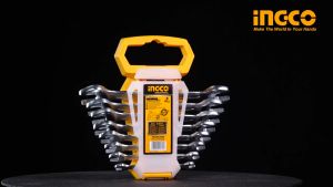 Ingco 8pcs Double Open End Spanner Set Dual Head Wrench Set Metric Open-End Hand Tools for Home Repair Kit HKSPA2088 HT2