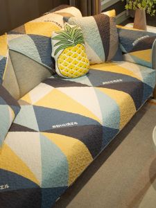 Simple and Light Luxury Cotton Fabric Non-Slip Nordic Sofa Cushion