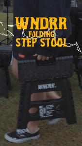 WNDRR Folding Step Stool (160kg) – Compact Heavy Duty Outdoor Utility
