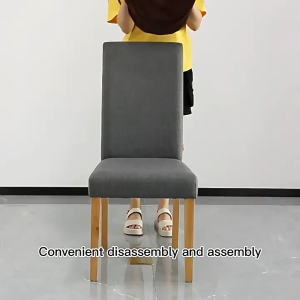 HipalityJ Plain Color Chair Cover Spandex Stretch Elastic Dining Seat Cover