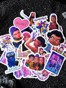 60PCS Kpop Movie Demon Hunters DIY Stickers Huntrix Saja Boys Derpy Tiger Suitcase Scrapbooking Cup Decoration Decal Party