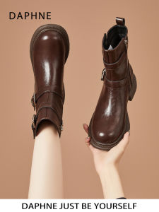 Daphne | Thick Sole Womens Boots Retro Western Style