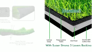 [5-year warranty] 3.5*1m - 3.5*25m high quality artificial turf green carpet 30MM fake turf grass mat