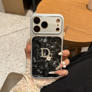 Instant Large Window Shell Pattern Phone Case with Full Lens Protection and Drop Resistance