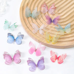 5/10/20/30Pcs 5cm Butterfly Appliqued 3D Butterfly Patch for DIY Crafts Gifts Wedding Decorations Party Supplies Cake Ornament