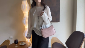 Scoi Carryall Bag Tas Wanita Fashion Tas Bahu Kulit PU Tas Ketiak Tas Bahu Wanita Vintage