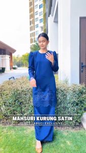 MAHSURI Kurung Satin Vlentino Lace Labuci Exclusive sedondon di hari raya 2025