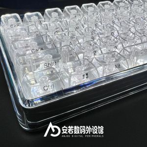 CBSA Height PC Material Crystal Transparent Key Cap Transparent Keycap Key Cap Fully Transparent Key Cap 132 Key Box