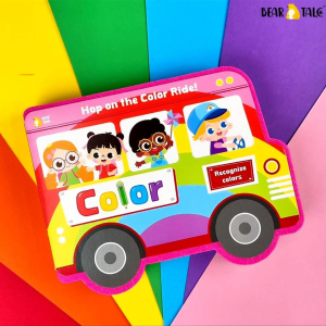 BEAR TALE Touch and Feel Color Recognition Book for Toddlers Early Education Activity Book