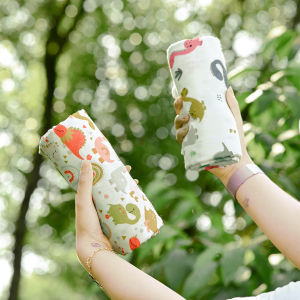 HappyFlute ไดโนเสาร์พิมพ์ผ้าฝ้ายไม้ไผ่ผ้าห่ม Swaddle 120x110 ซม.Multi-Function ทารกแรกเกิดห่อผ้าห่มนอนเด็ก