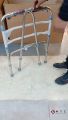 【Fast delivery】Adult Walker Multi-functional foldable stainless steel Walking Aid aids Crutches Canes Toilet Armrest Adjustable Lightweight Adult Cane Stick Lower Limb Training Walker Health Accessories For Elderly dult and Disabled. 