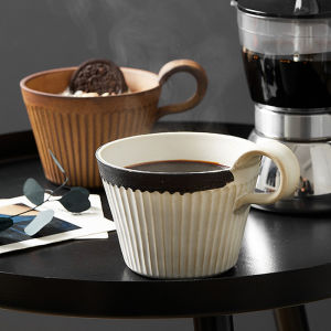 YOGEHOME | Striped Vintage Ceramic Cup