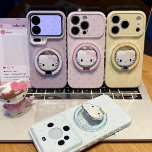 For Love HelloKitty bracket is suitable for Huawei MATE80PRO mobile phone case nova15 niche P90. h260705