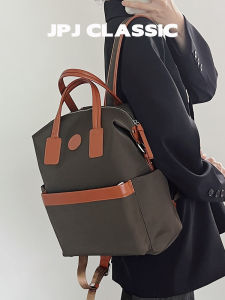 jpj | Large Capacity Nylon Double Shoulder Bag With Zipper For Commuting And Traveling Womens Lightweight Travel Backpack By JPJClassic