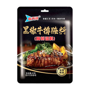 French Black Pepper Steak Marinade Pork Chop Lamb Chop Chicken Special Sauce Seasoning 884kJ 45g Net Content