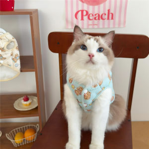 Thickened Fleece Warm Cute Short-Snout Cat Dog Clothes Autumn Winter Pet Vest Adorable British American Style Kitten Clothes
