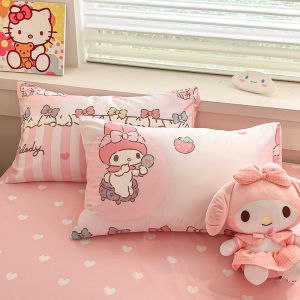 Sanrio Hello Kitty Childrens Pure Cotton Pillowcase Cartoon Cotton Pillowcase 48x74 Universal for Children Girls Dormitory