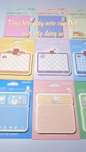 Giấy Note Ghi Chú Đánh Dấu Nhiều Màu Hình Dễ Thương Deli - Nhỏ Nhắn Tiện Lợi Dính Chắc Chắn --