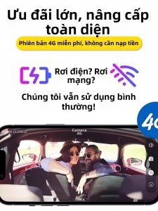 UYEA | Máy Quay Giám Sát Ngoài Trời Chạy Năng Lượng Mặt Trời 360 Độ Không Cần Cắm Sạc