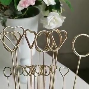 1 Pack - Stick Card Holder / Klip Kartu Ucapan Buket Bunga / Stik Tangkai Hias Bentuk Love