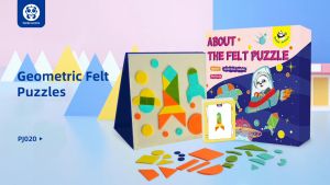 Children STEM Educational Toys | The Felt Puzzle For Age 3+ | Build Geometric and Logical Thinking Skills