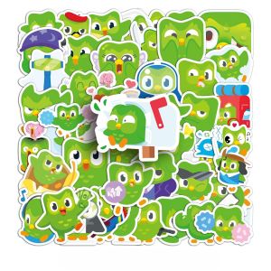 Bandai | Duolingo Hoạt Hình Dán Đề Can Ngộ Nghĩnh Thẩm Mỹ Trang Trí Cho Ốp Điện Thoại Cốc Laptop Học Tập Người Hâm Mộ Tặng 4-5cm Kích Thước