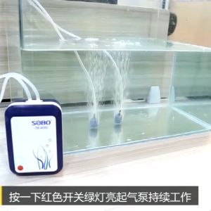 SOBO Air pump aquarium Large battery capacity long battery life Rechargeable Air Pump AC / DC Pump Portable Dual Use USB or Rechargeable Oxygen Compressor