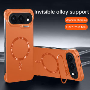 szhaiyu | Ultra Thin Metal Lens Holder Frameless for Magsafe Magnetic Phone Case for Huawei Honor 500 500Pro Matte Lens Bracket Cover