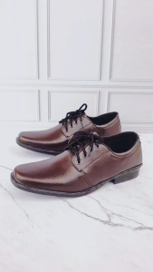 OZEO - Sepatu Pantofel Tali Pria Dewasa Pantofel Cowok Sepatu Paskib Kulit Formal Kasual Sepatu Kerja