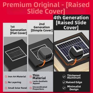 VINCAN | Waterproof Outdoor Solar Pillar Light
