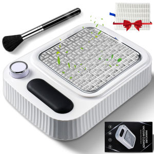 80W เครื่องดูดฝุ่นเล็บมืออาชีพเสียงรบกวนต่ําเล็บเจล Art CollectorReusable กรองเล็บ Collector Salon อุปกรณ์