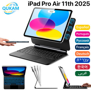 Magic Backlit Keyboard Case Stand for iPad 10th Gen 11 2025 for IPad Air 4 5 6 Pro 11/12.9 Air 11/13 Magnetic Bluetooth Keyboard